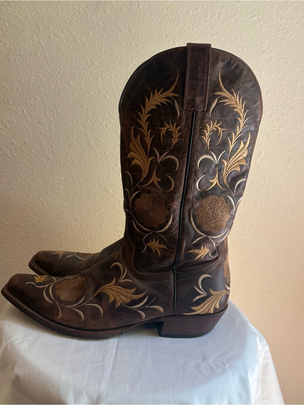 Shyanne Brown Leather Western Boots 7.5B
